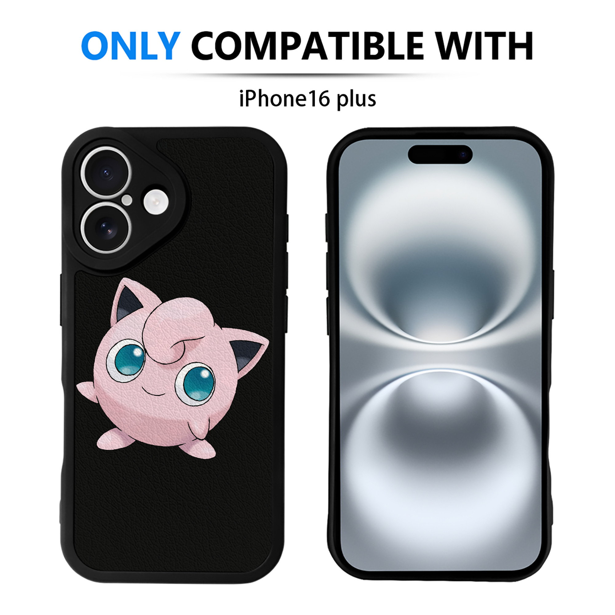 （画像用） ポケットモンスター Pokémon 【iPhone 16シリーズ対応】シリコンスマホケース（レザー調） 材質：シリコン